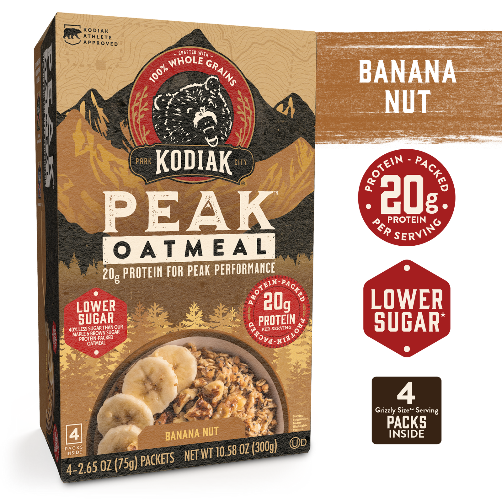 Banana Nut Peak Oatmeal Packets