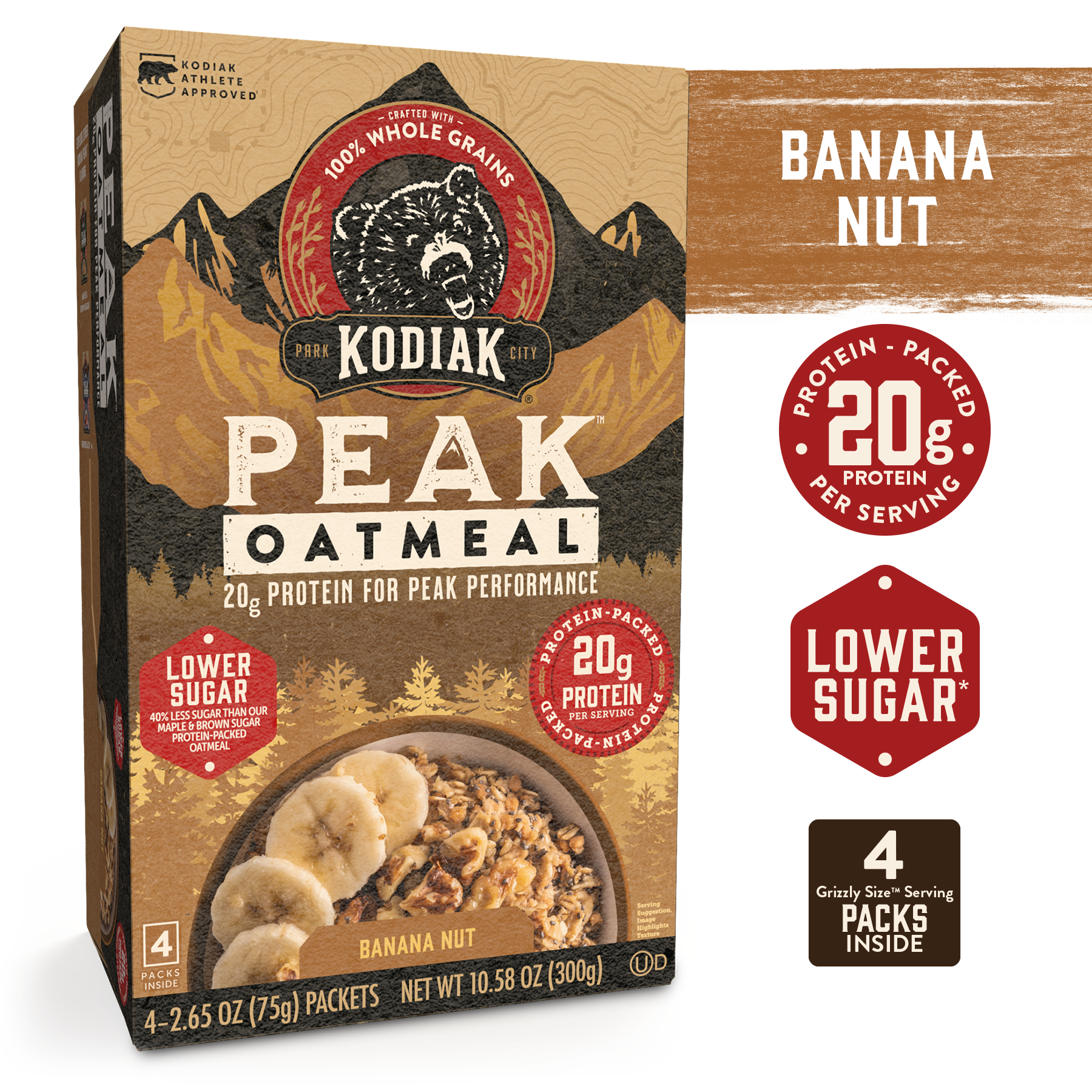 Banana Nut Peak Oatmeal Packets