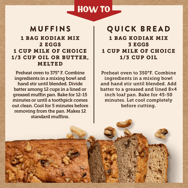 Banana Muffin Mix Delicious Flavors From Kodiak®