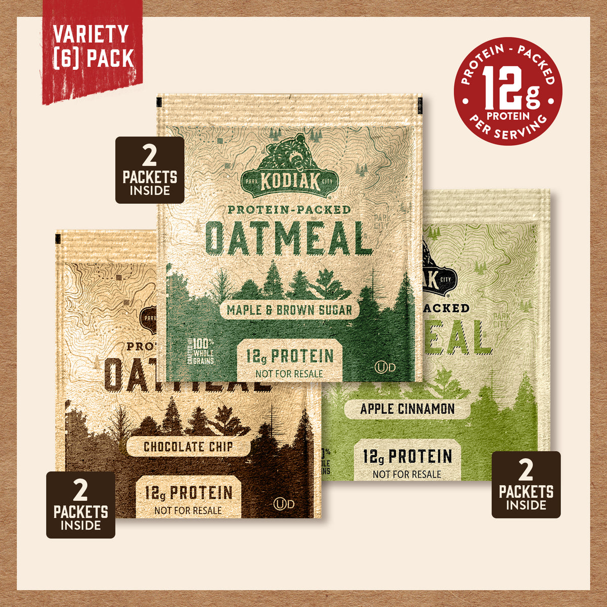 Oatmeal Packet Display Riser Oatmeal Packet Variety Pack – Whole Grain Breakfast | Kodiak®