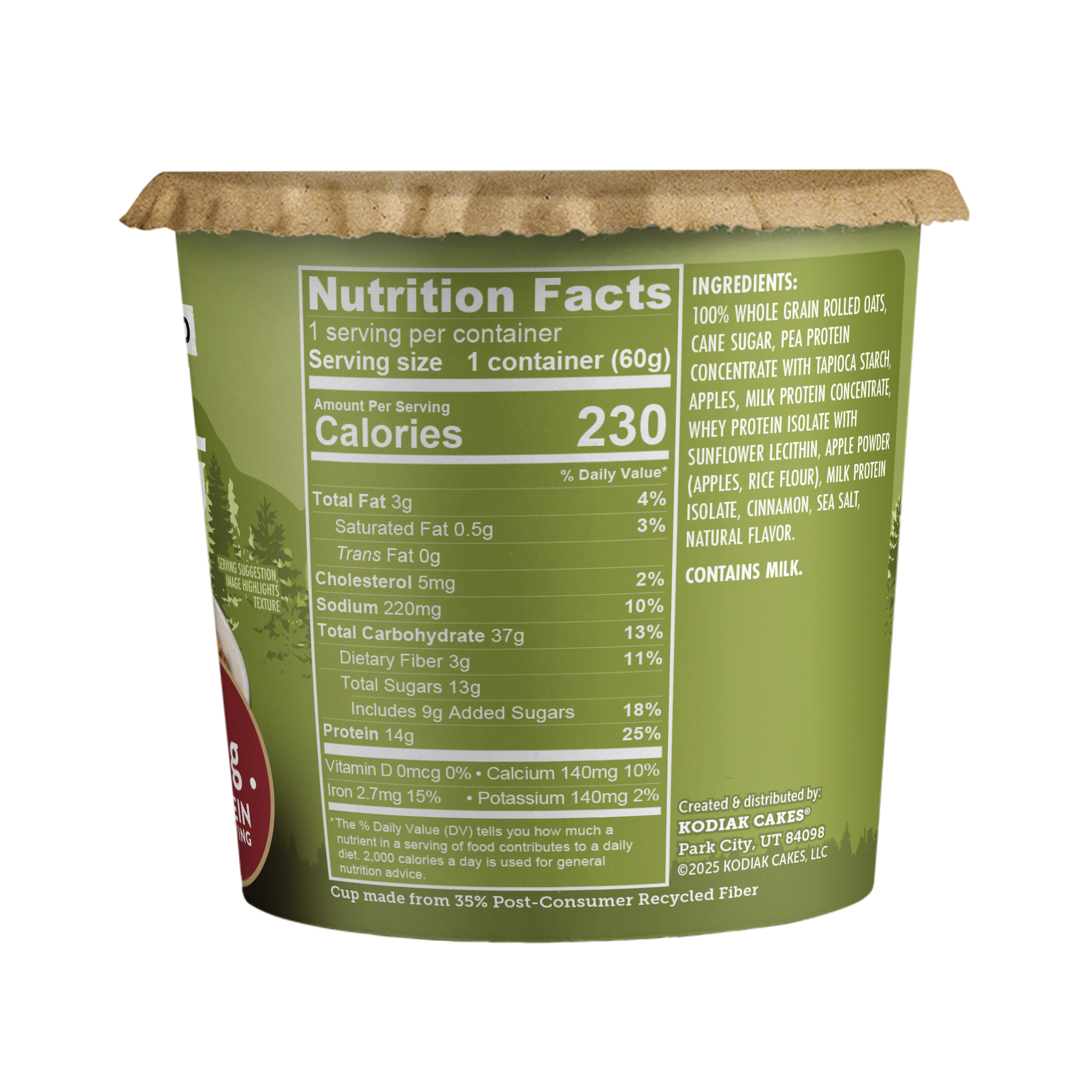 Apple Cinnamon Oatmeal Cup