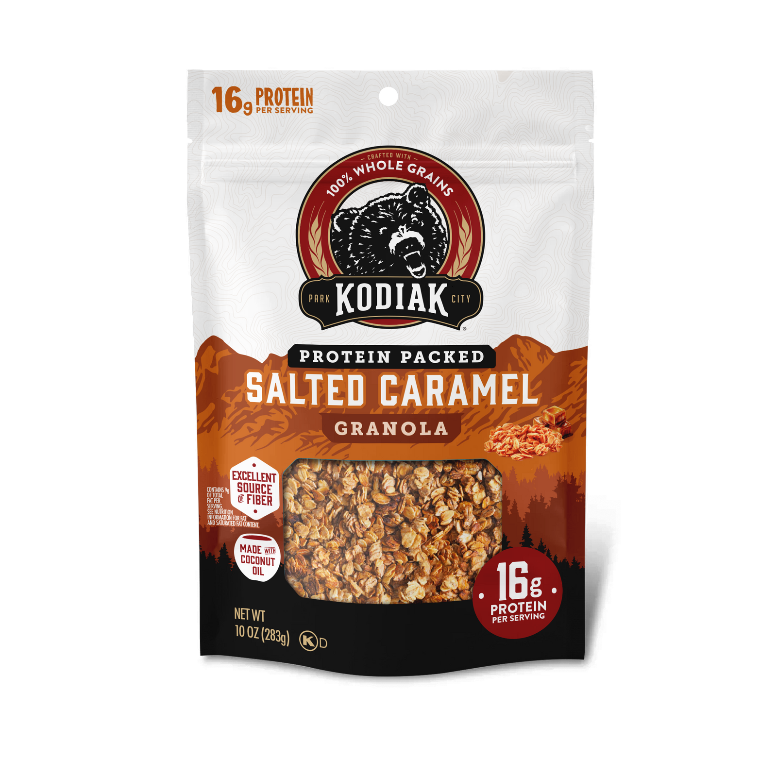 Kodiak Kodiak Protein-Packed Salted Caramel Protein Granola Bag, 10 oz — product image