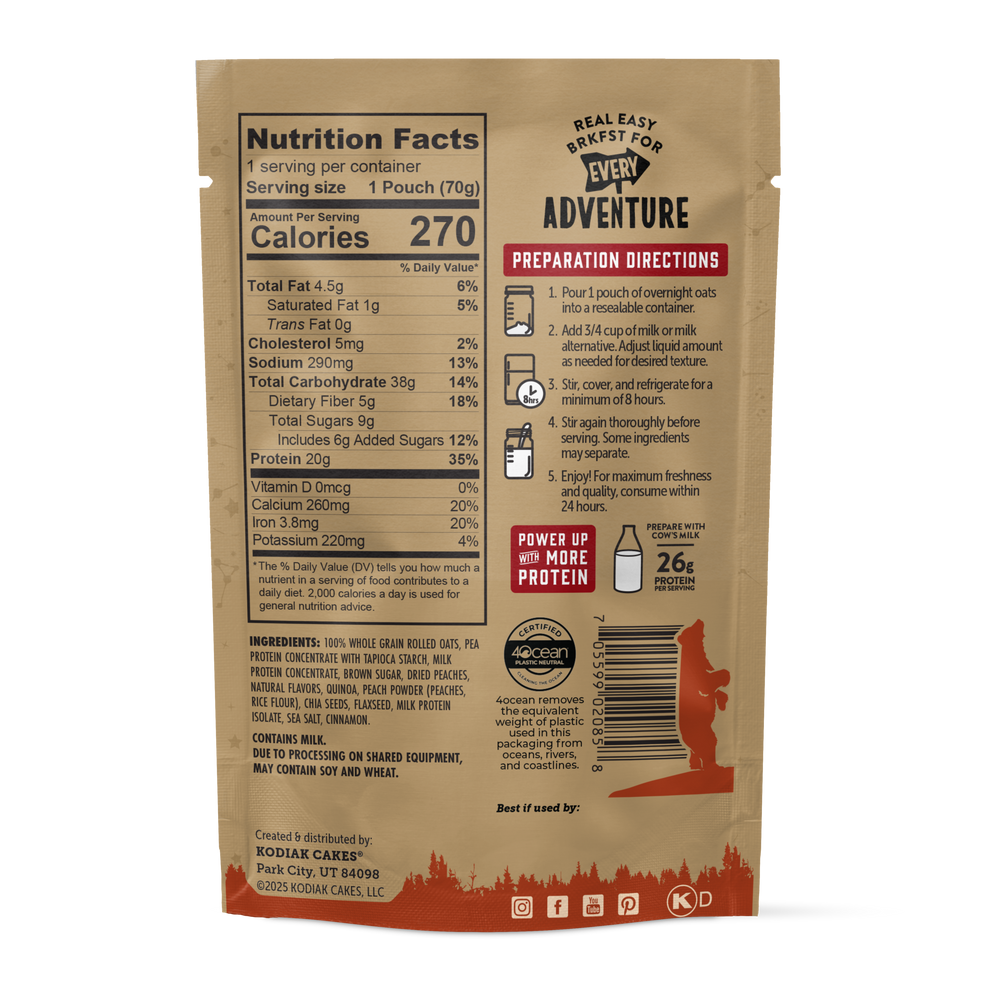 Peach Overnight Oats