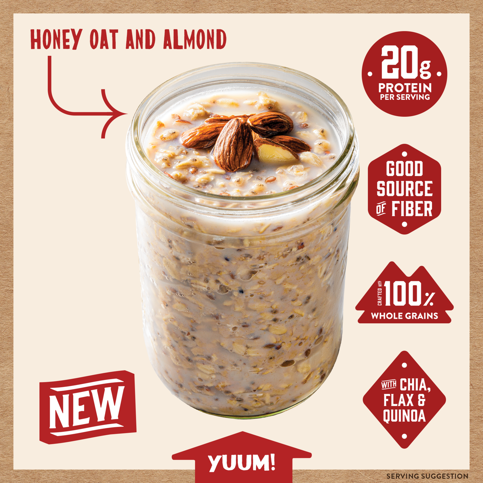 Honey Oat & Almond Overnight Oats