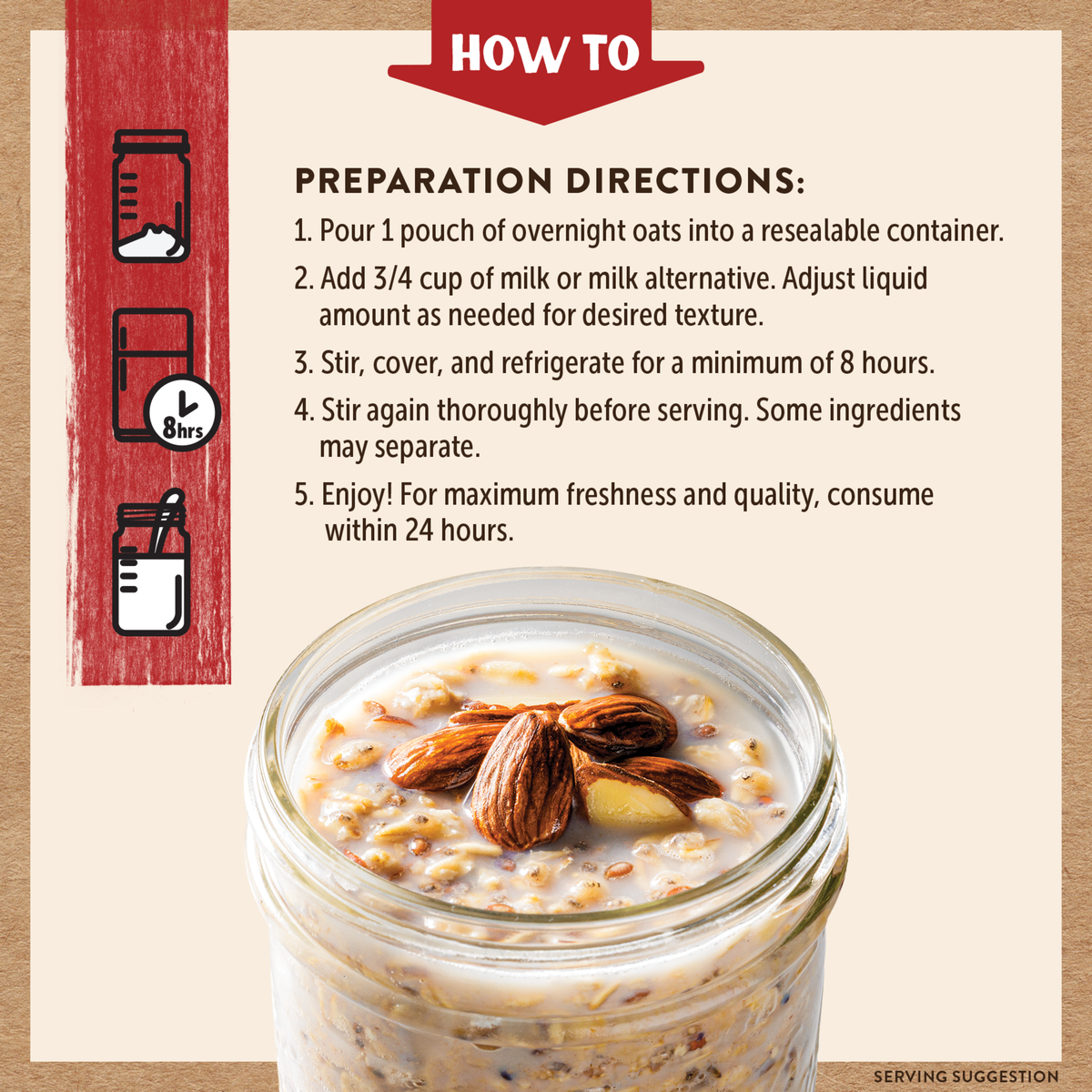 Honey Oat & Almond Overnight Oats – Hearty Breakfast | Kodiak®