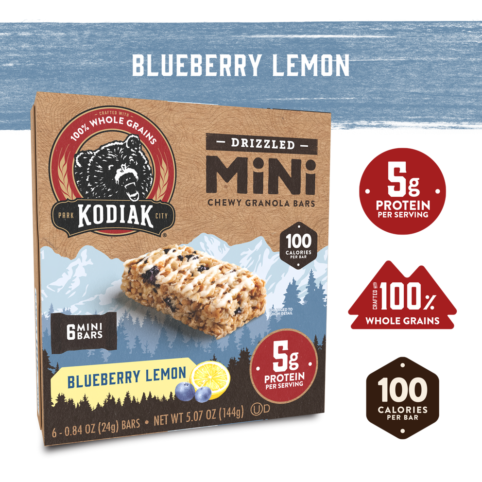 Blueberry Lemon Drizzled Mini Bars