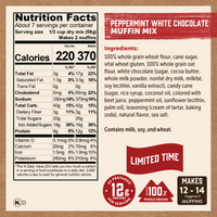 Peppermint White Chocolate Muffin Mix