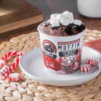 Hot Cocoa with Candy Cane Muffin Cup