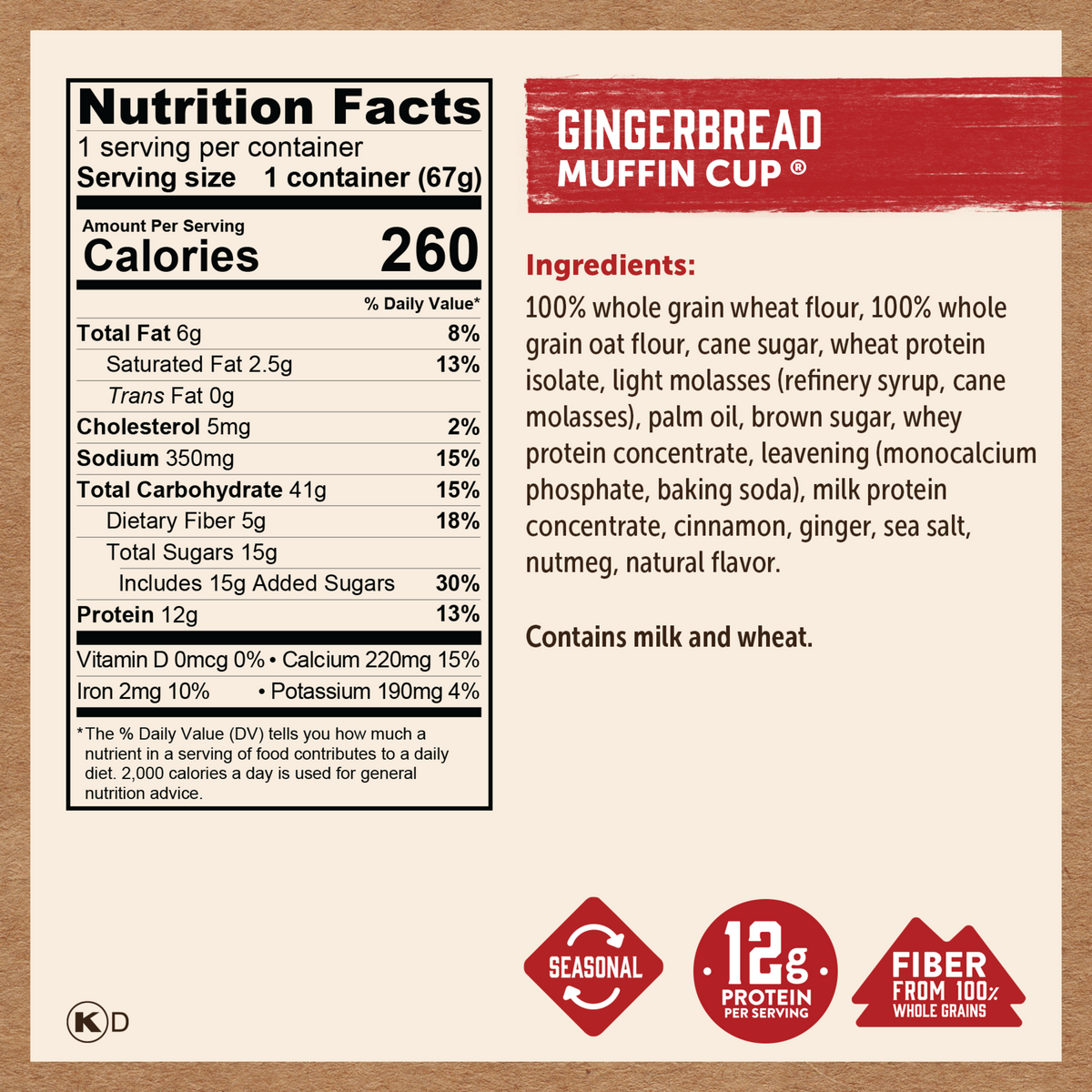 Gingerbread Muffin Cup