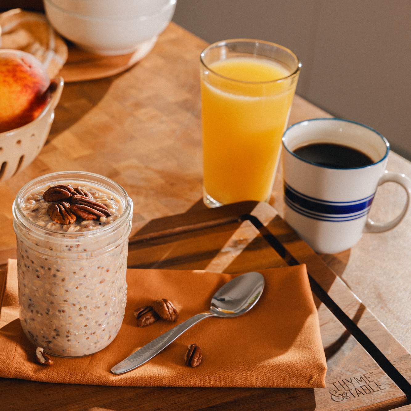 Maple Pecan Overnight Oats
