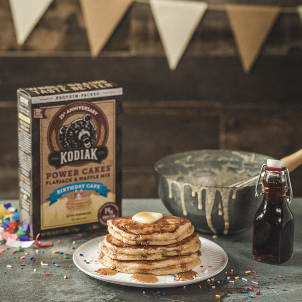 4x Kodiak Protein Power Cakes BIRTHDAY CAKE Pancake & Waffle Mix 18oz - 4  BOXES