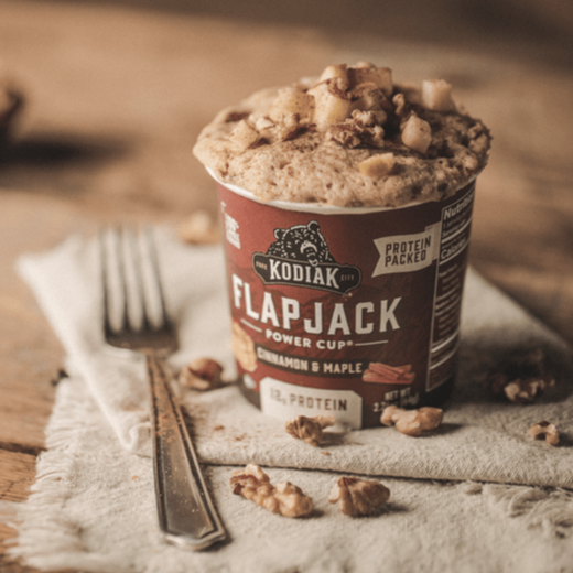 Cinnamon & Maple Flapjack Power Cup – Quick Hot Breakfast | Kodiak®