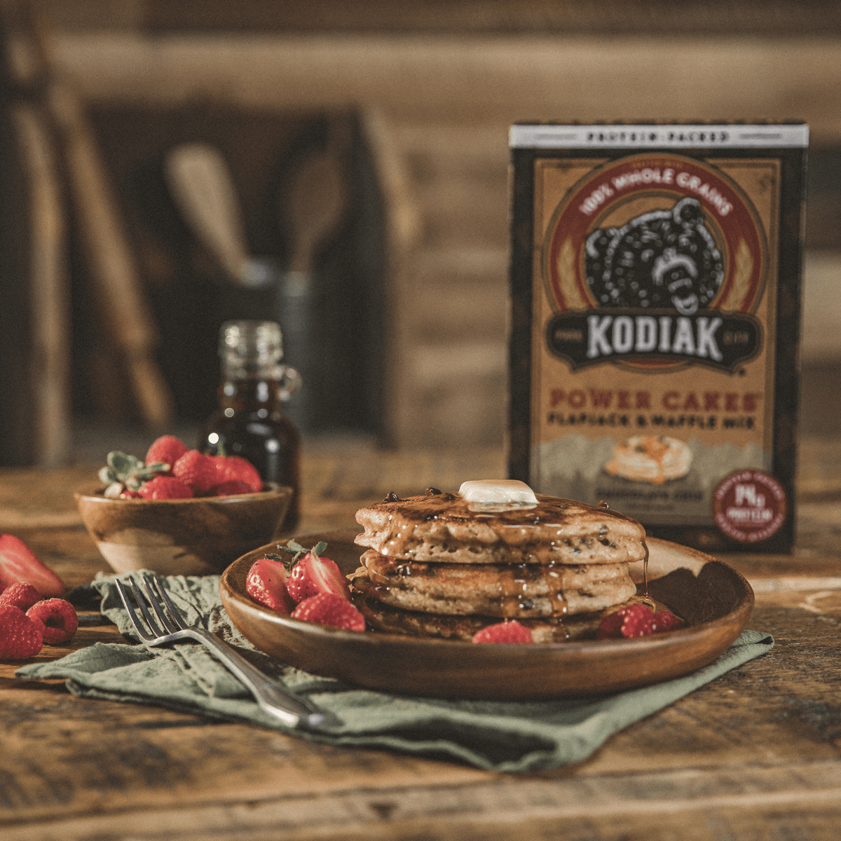 Chocolate Chip Power Cakes Flapjack & Waffle Mix | Kodiak®