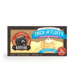 Birthday Cake Thick and Fluffy Power Waffles