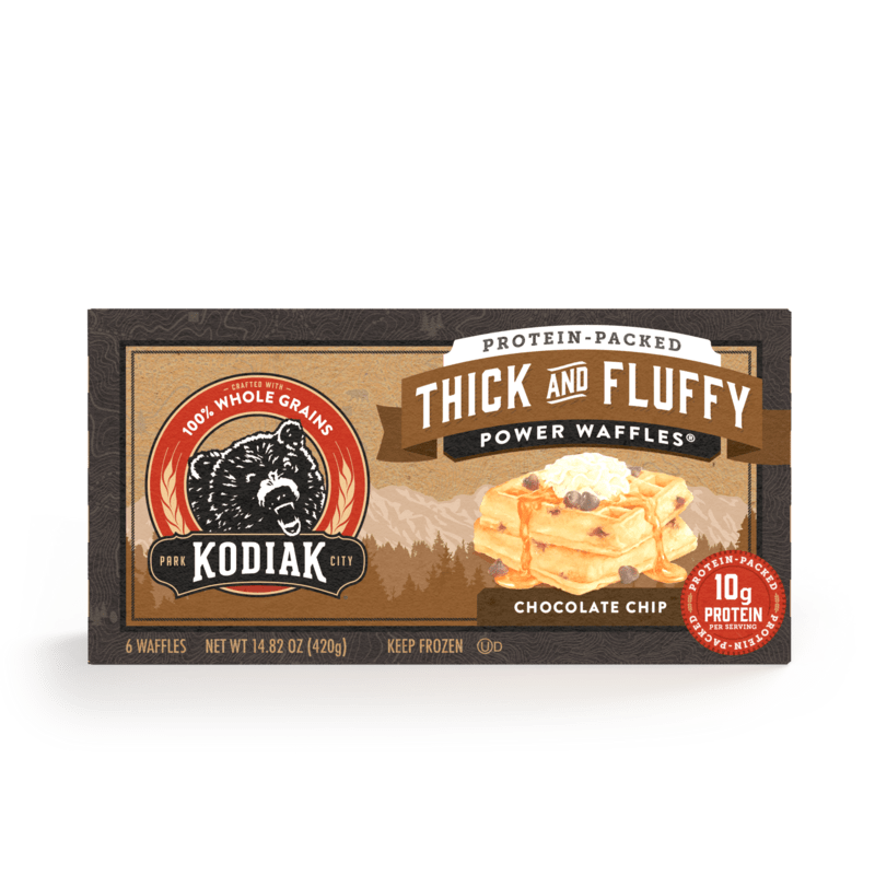 Chocolate Chip Thick & Fluffy Power Waffles front